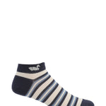 Calcetín Bambú Hombre Ped Stripes Azul Rockford