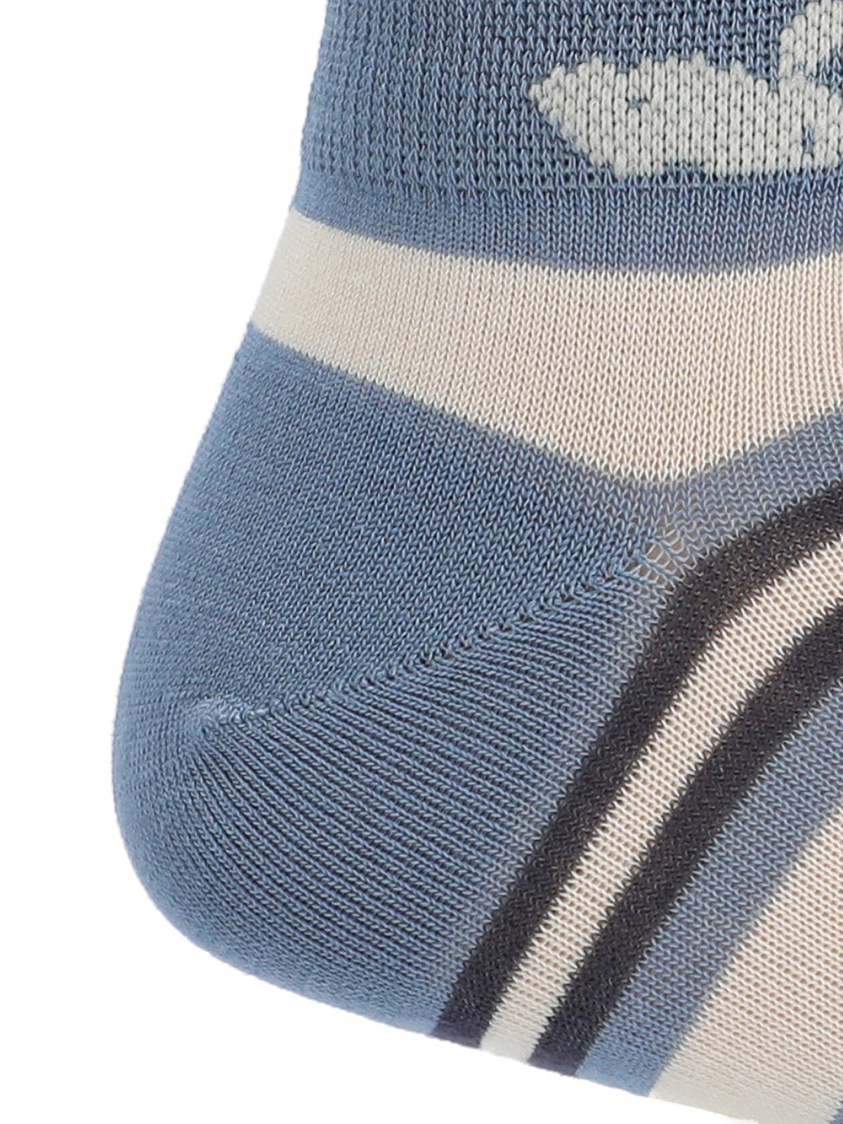 Calcetín Bambú Hombre Ped Stripes Crema Rockford