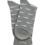 Calcetín Bambú Hombre C Sharks Gris Rockford