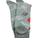 Calcetín Bambú Hombre C Ocean Verde Rockford