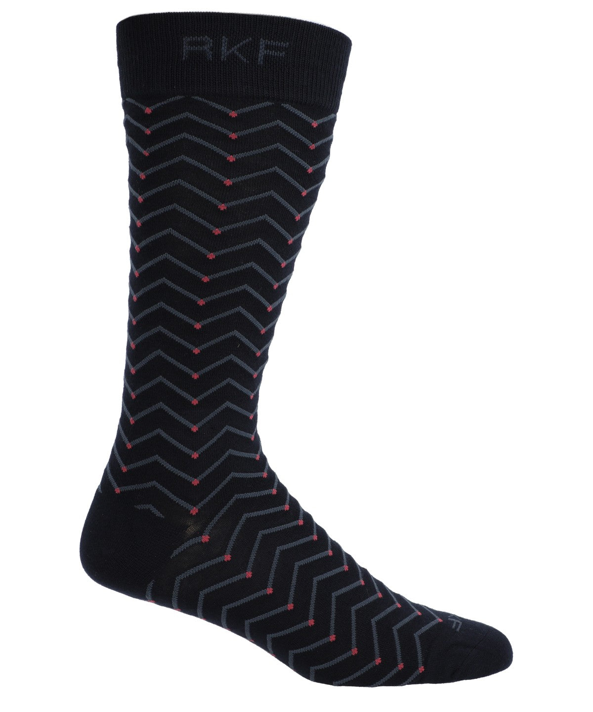 Calcetín Bambú Hombre Lg Zigzag Azul Oscuro Rockford