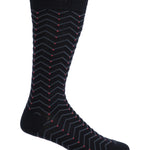 Calcetín Bambú Hombre Lg Zigzag Azul Oscuro Rockford