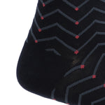 Calcetín Bambú Hombre Lg Zigzag Azul Oscuro Rockford