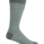 Calcetín Bambú Hombre Lg Zigzag Verde Rockford