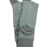 Calcetín Bambú Hombre Lg Zigzag Verde Rockford