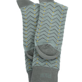 Calcetín Bambú Hombre Lg Zigzag Verde Rockford