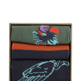Calcetín Bambú Hombre Pack Gift Bui Azul Oscuro Rockford