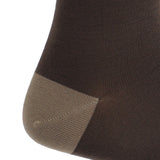 Calcetín Bambú Hombre Lg Simple Café Rockford