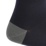 Calcetín Bambú Hombre Lg Simple Azul Rockford