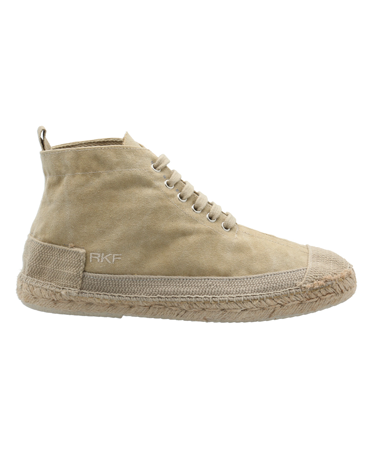 Zapatilla Con Caña Algodón Orgánico Hombre Bari Beige Rockford