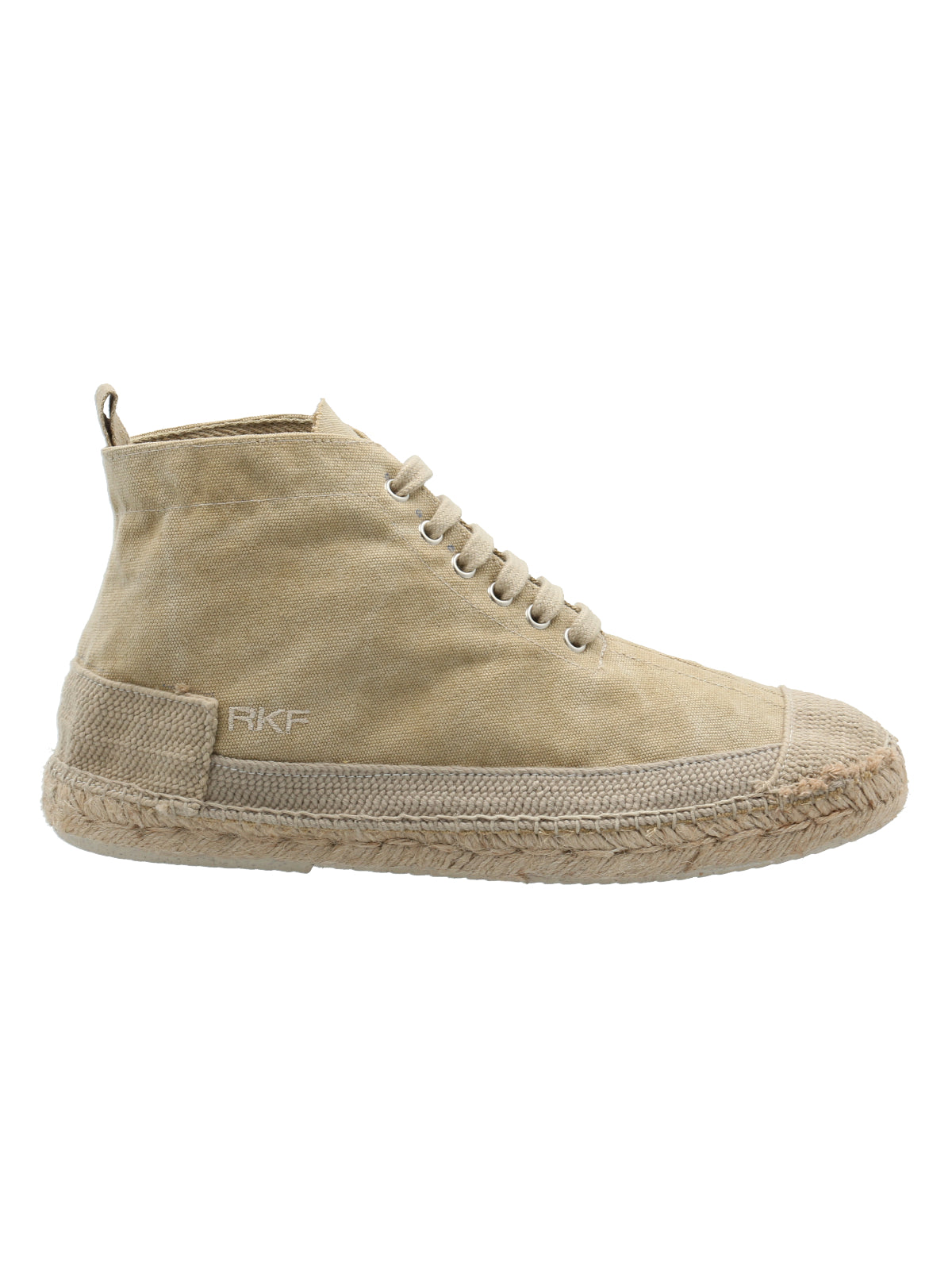 Zapatilla Con Caña Algodón Orgánico Hombre Bari Beige Rockford