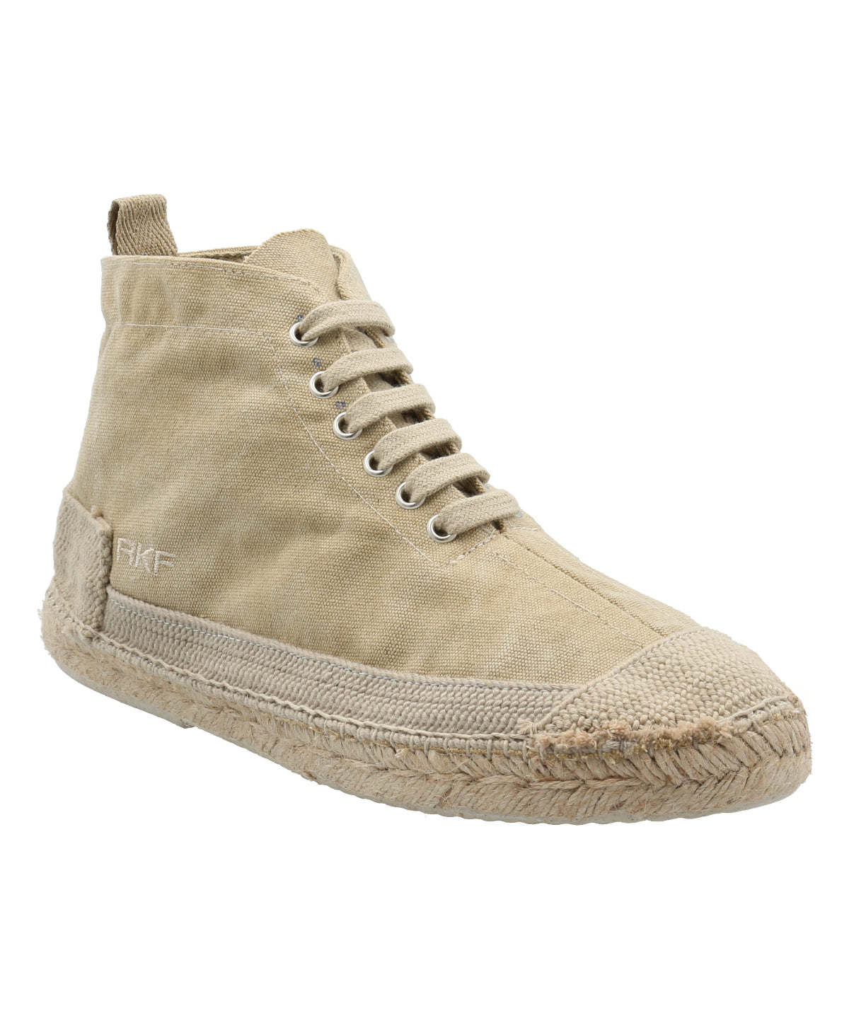 Zapatilla Con Caña Algodón Orgánico Hombre Bari Beige Rockford