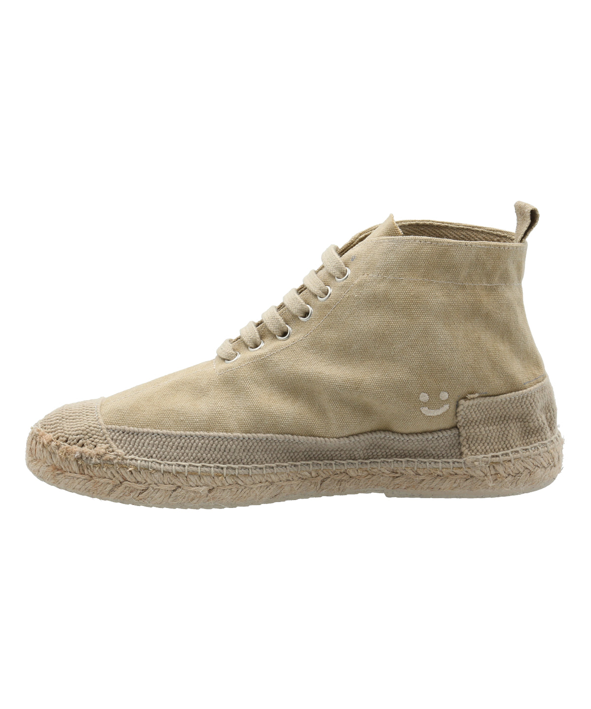 Zapatilla Con Caña Algodón Orgánico Hombre Bari Beige Rockford