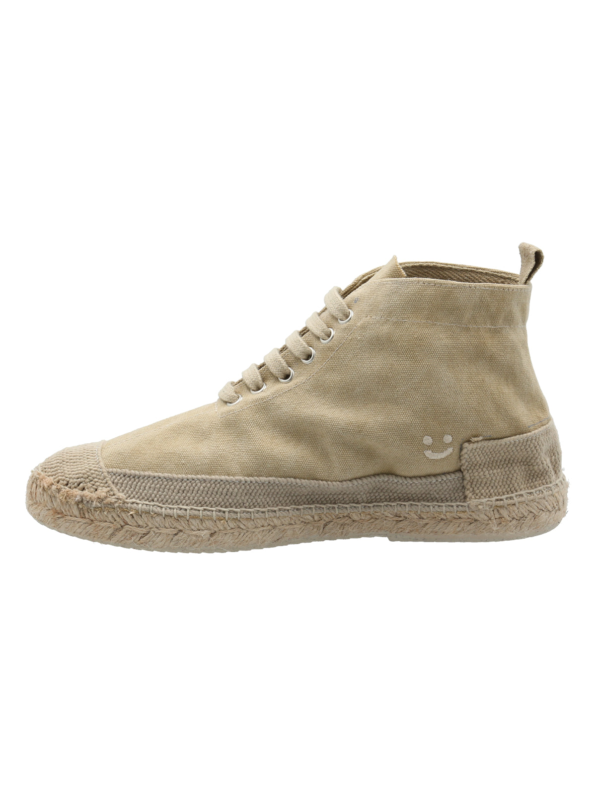 Zapatilla Con Caña Algodón Orgánico Hombre Bari Beige Rockford