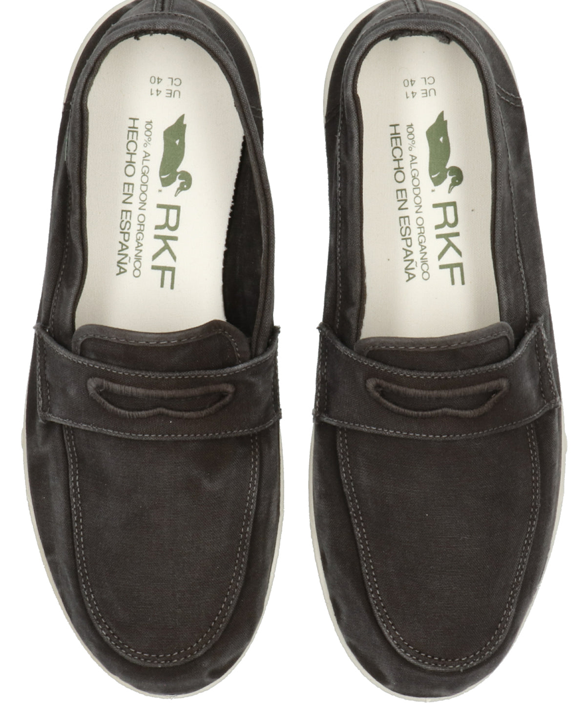 Mocasín Algodón Orgánico Hombre Mindil Azul Rockford