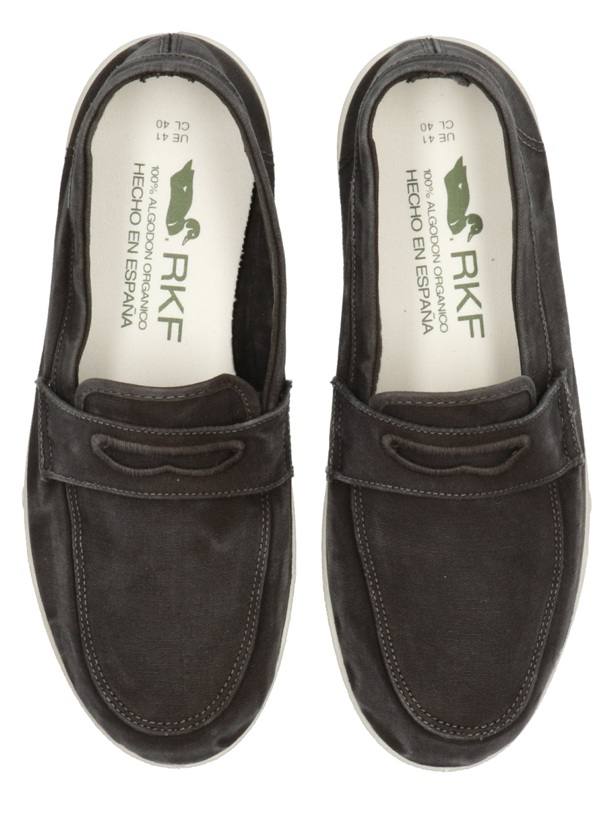 Mocasín Algodón Orgánico Hombre Mindil Azul Rockford
