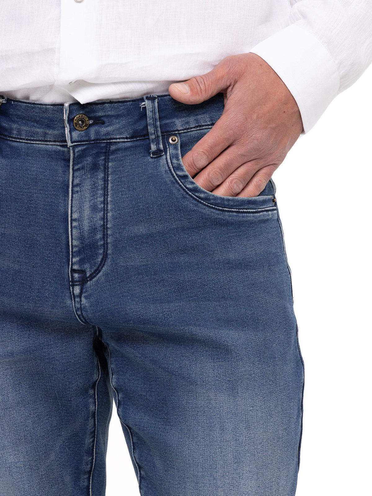 Jeans Natural Flex Hombre Bari Azul Rockford