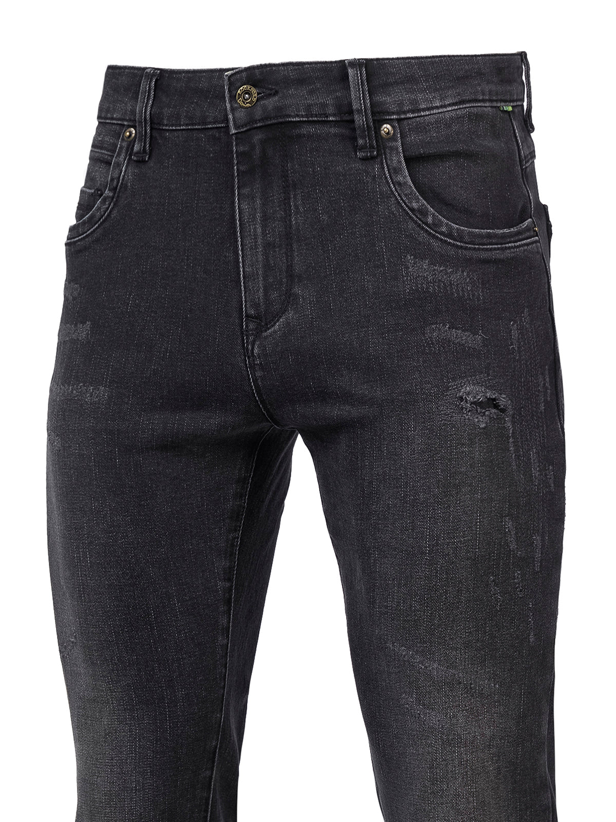 Jeans Natural Flex Hombre Bari Gris Oscuro Rockford