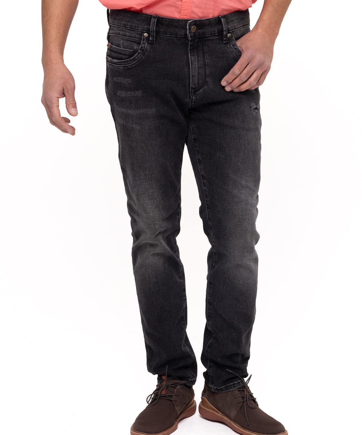 Jeans Natural Flex Hombre Bari Gris Oscuro Rockford