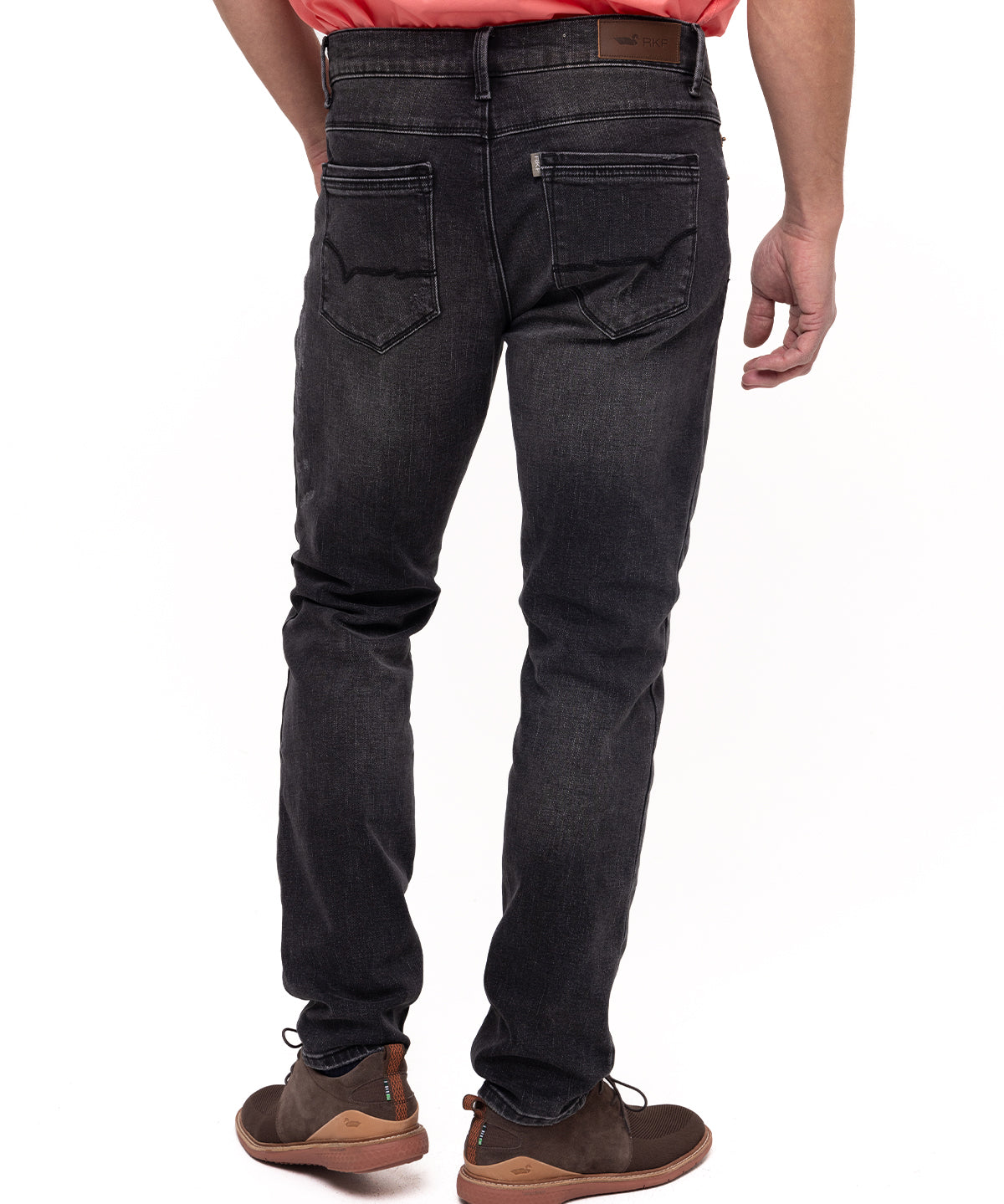 Jeans Natural Flex Hombre Bari Gris Oscuro Rockford