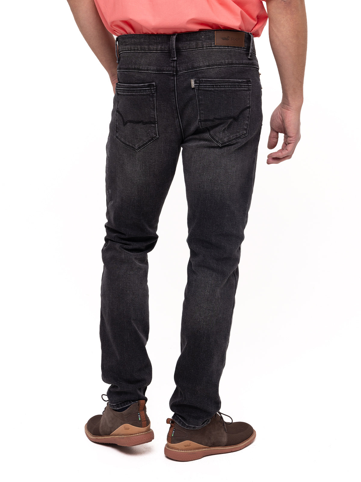 Jeans Natural Flex Hombre Bari Gris Oscuro Rockford