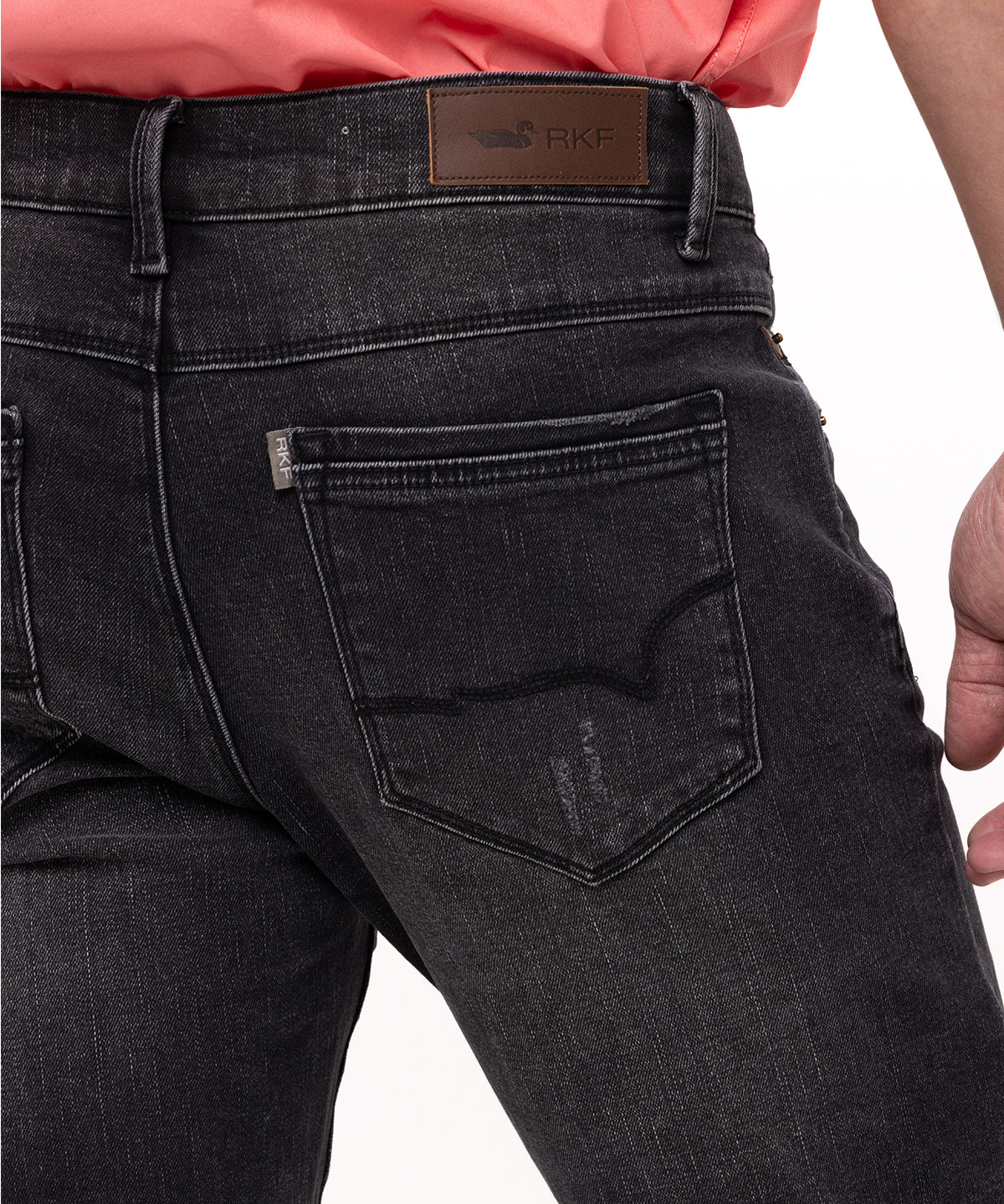 Jeans Natural Flex Hombre Bari Gris Oscuro Rockford