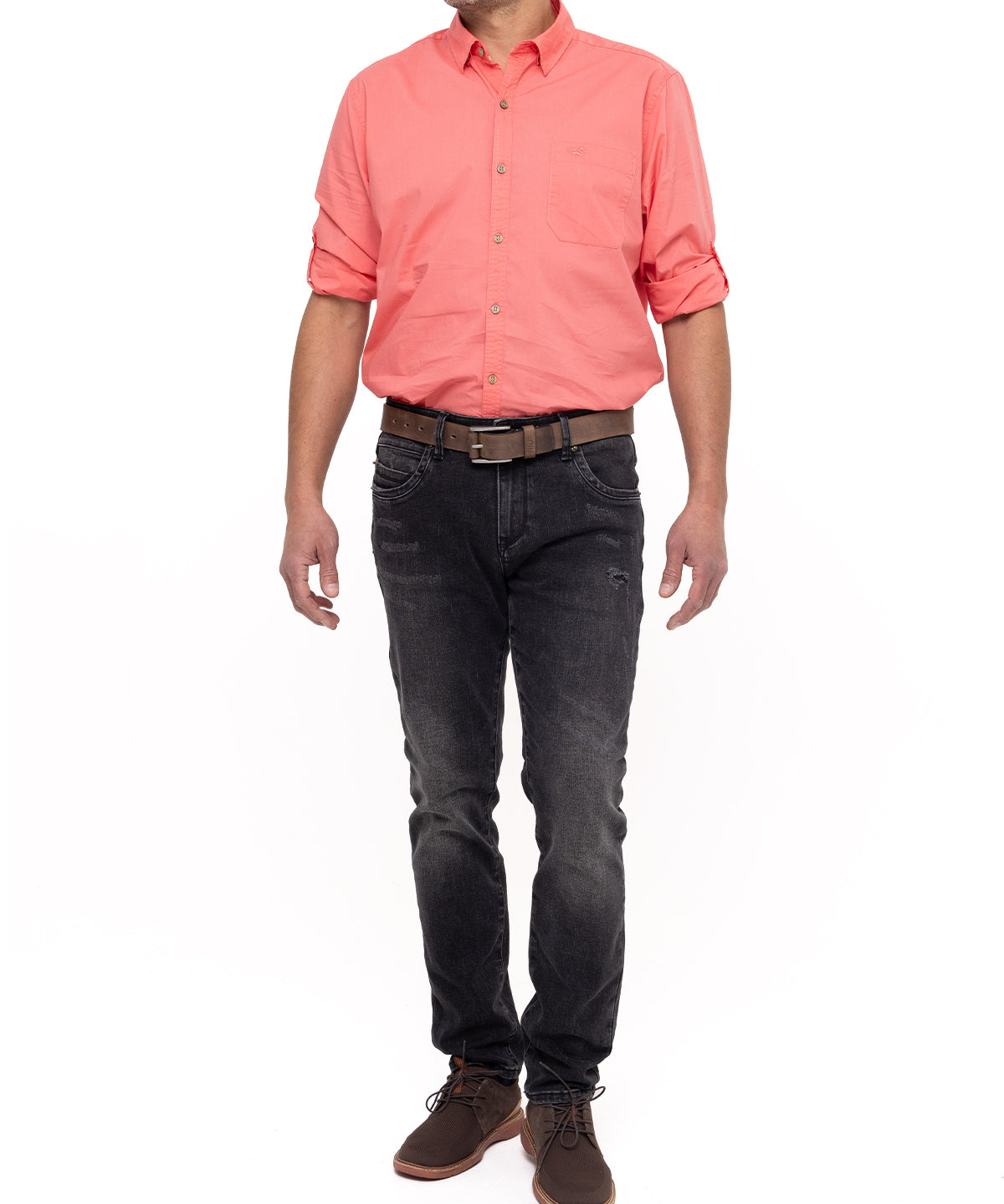 Jeans Natural Flex Hombre Bari Gris Oscuro Rockford
