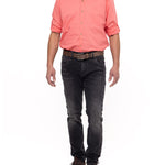 Jeans Natural Flex Hombre Bari Gris Oscuro Rockford