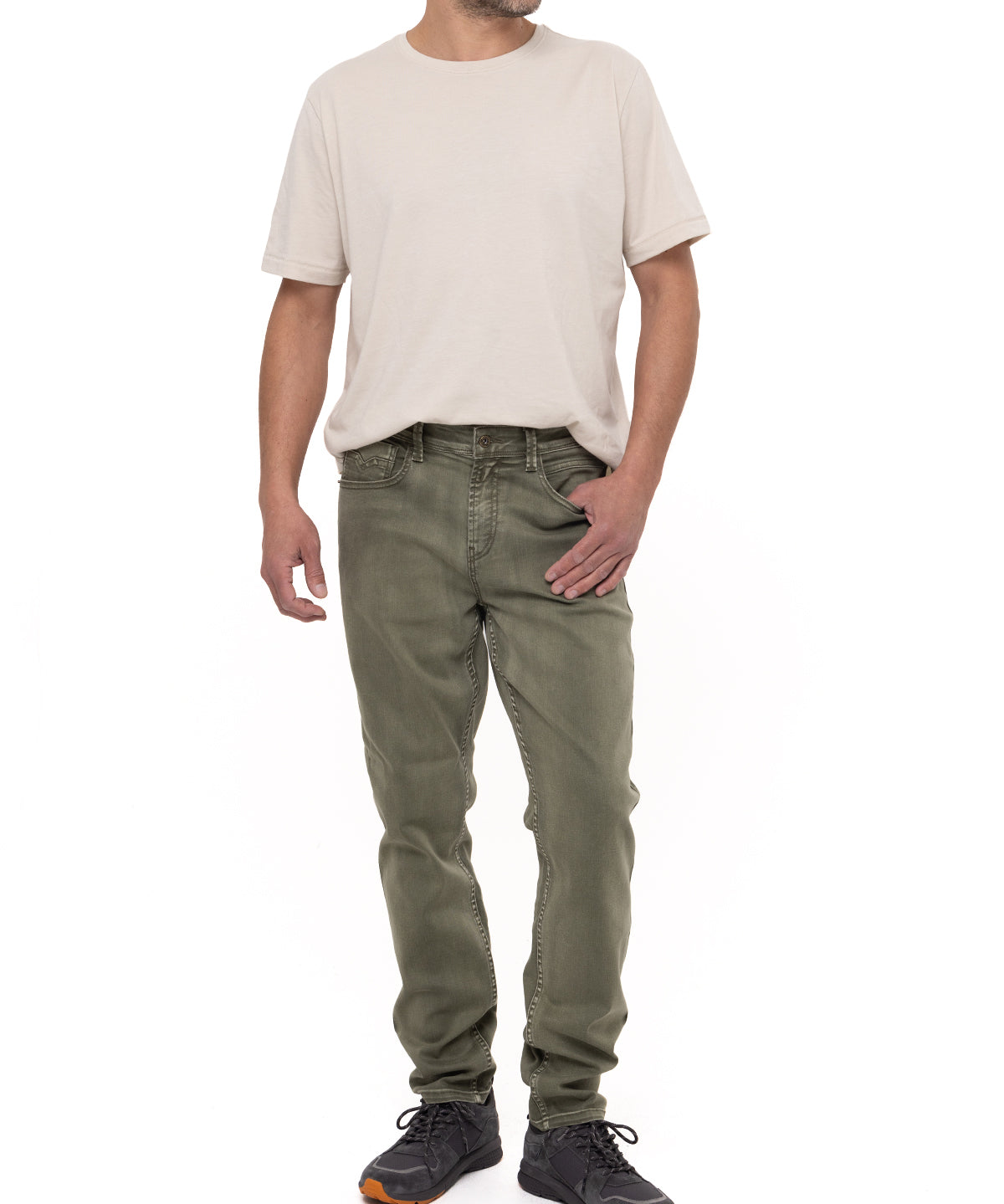 Jeans Natural Flex Hombre Baycolor Verde Rockford