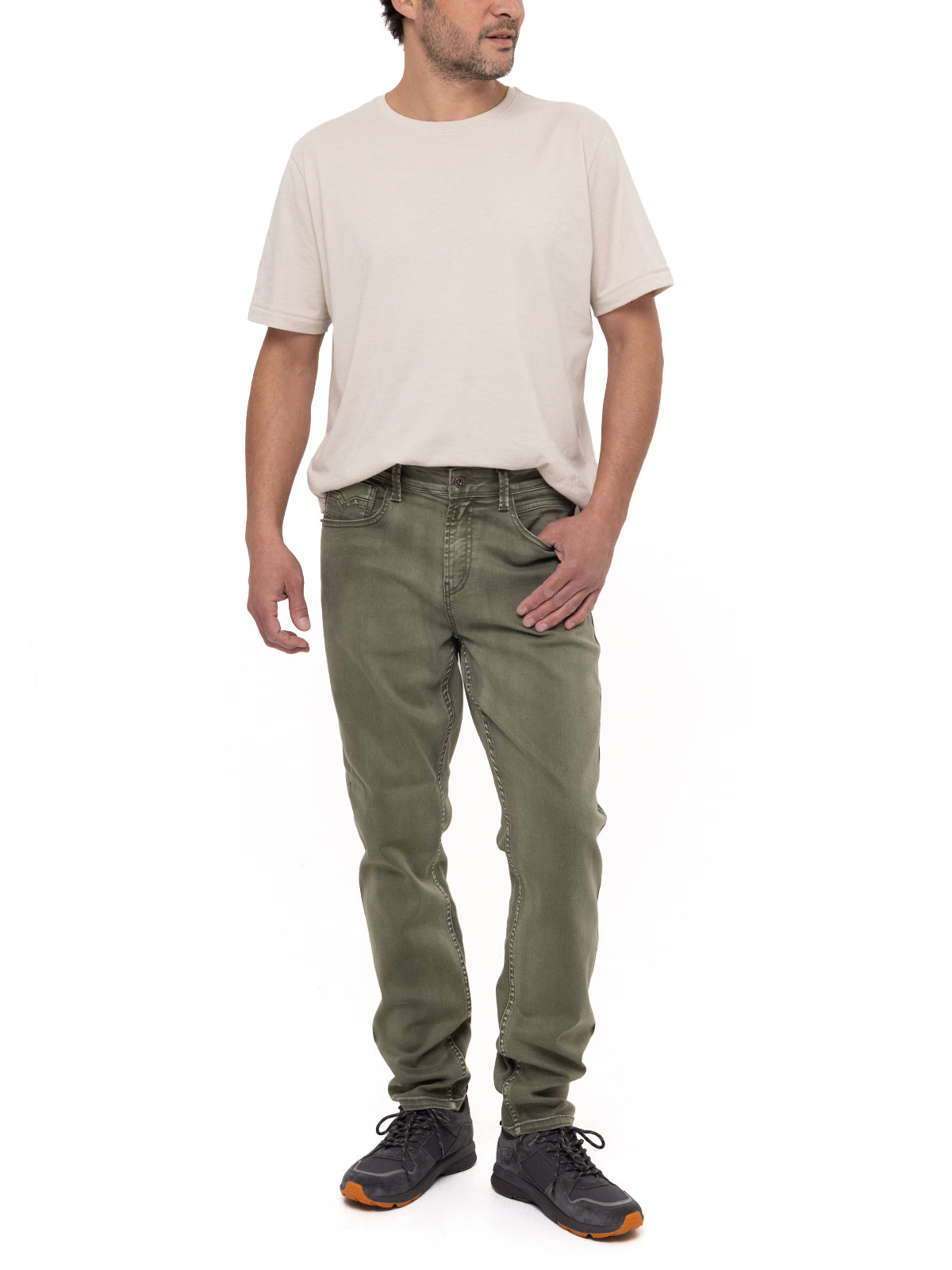 Jeans Natural Flex Hombre Baycolor Verde Rockford