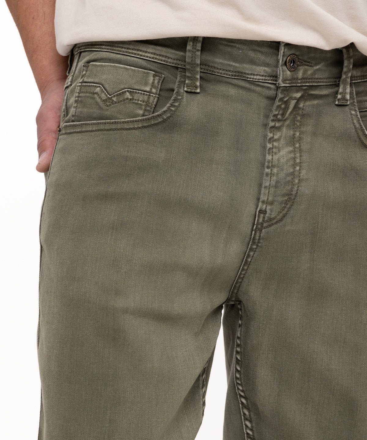 Jeans Natural Flex Hombre Baycolor Verde Rockford