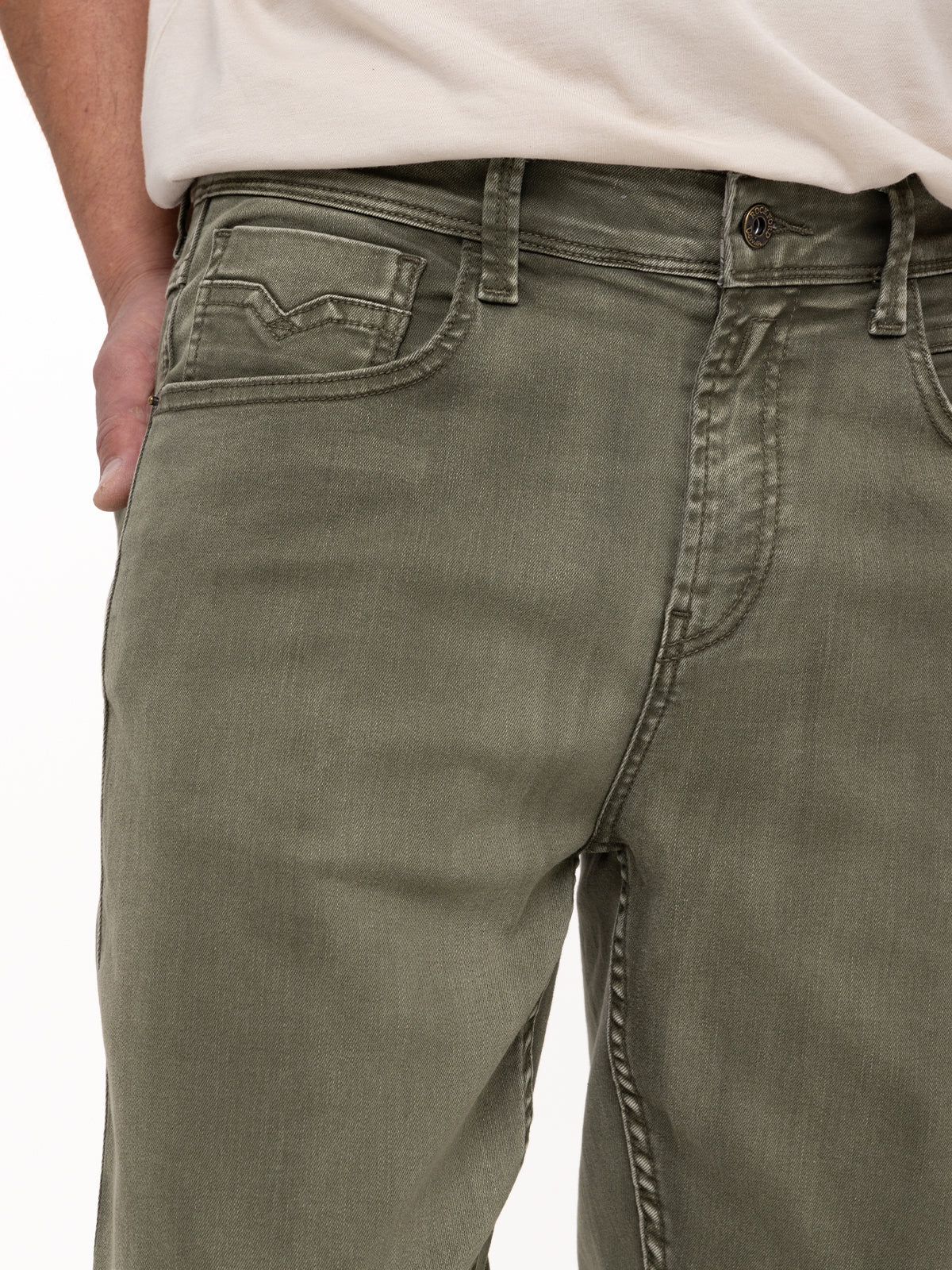 Jeans Natural Flex Hombre Baycolor Verde Rockford