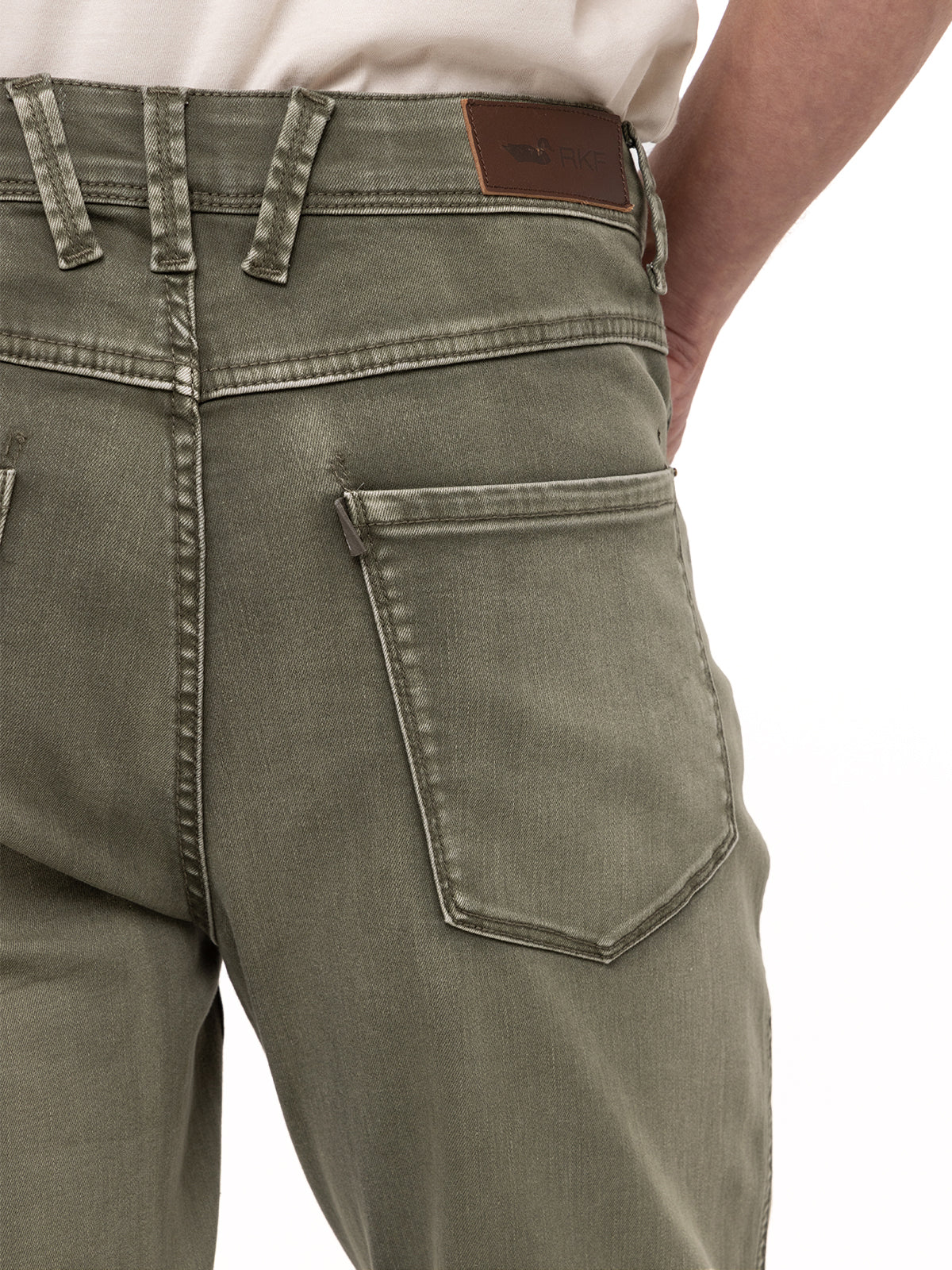 Jeans Natural Flex Hombre Baycolor Verde Rockford