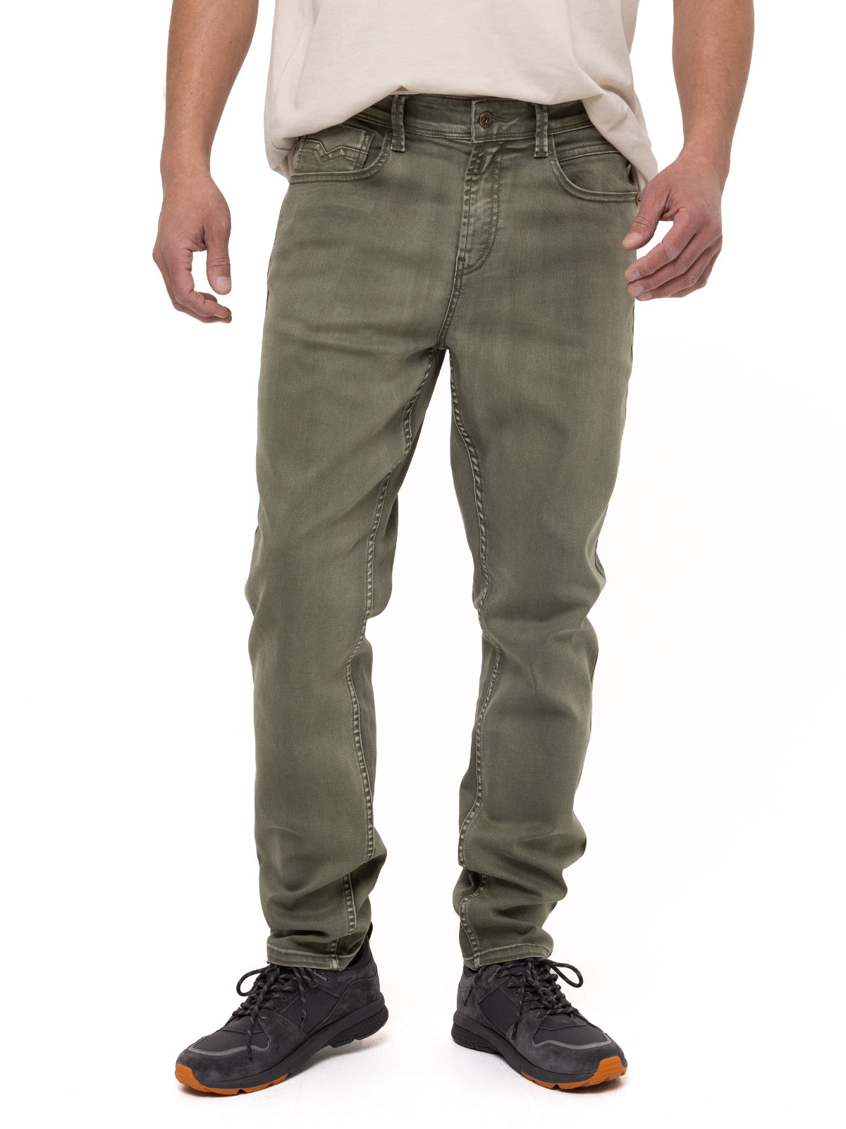 Jeans Natural Flex Hombre Baycolor Verde Rockford