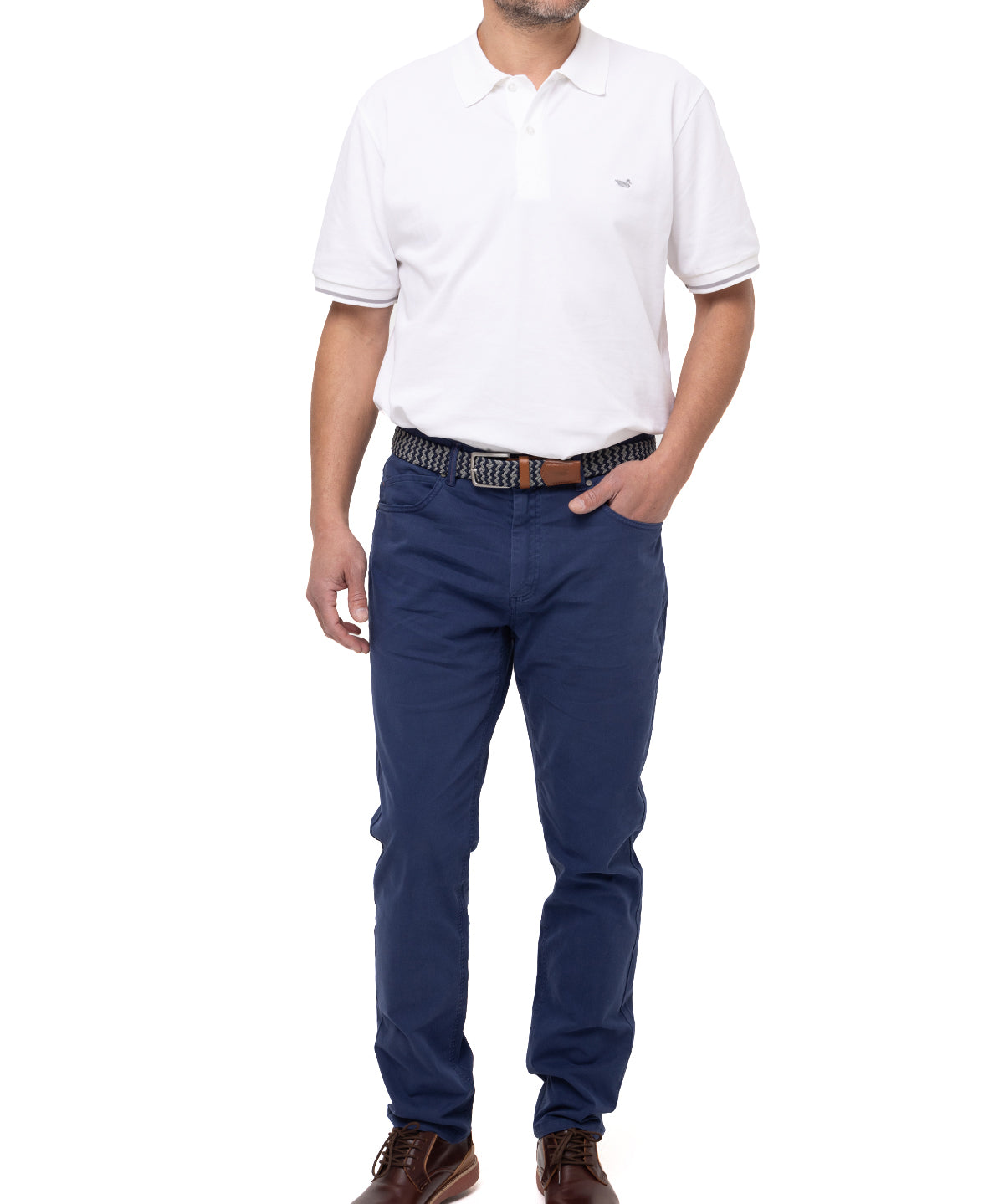 Pantalón Natural Flex Hombre Five Azul Rockford
