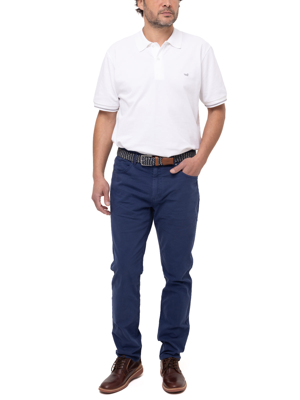 Pantalón Natural Flex Hombre Five Azul Rockford