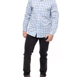 Camisa Natural Flex Hombre Atacama Azul Rockford