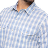 Camisa Natural Flex Hombre Atacama Azul Rockford