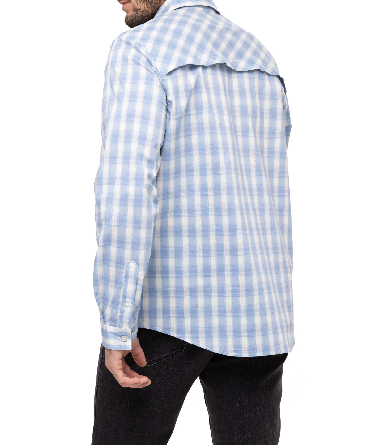 Camisa Natural Flex Hombre Atacama Azul Rockford