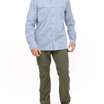 Camisa Natural Flex Hombre Chungara Azul Rockford