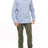 Camisa Natural Flex Hombre Chungara Azul Rockford