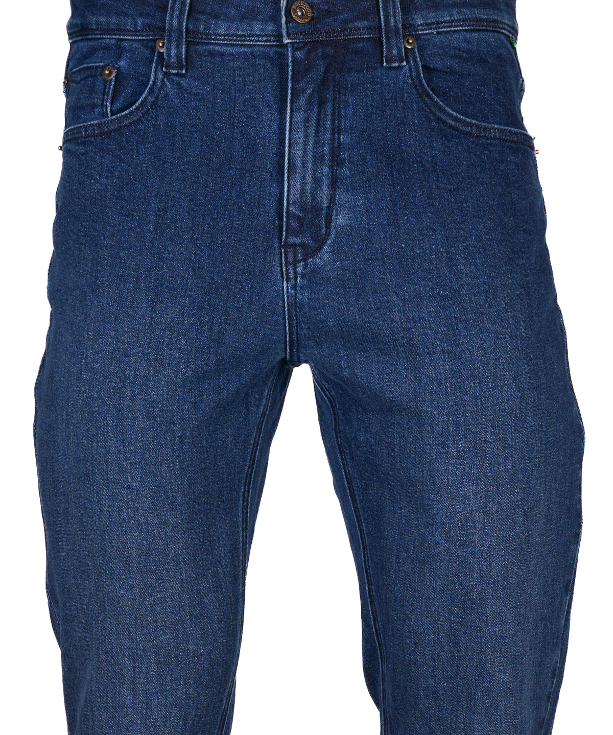 Jeans Algodón Orgánico Hombre Five Marino Rockford
