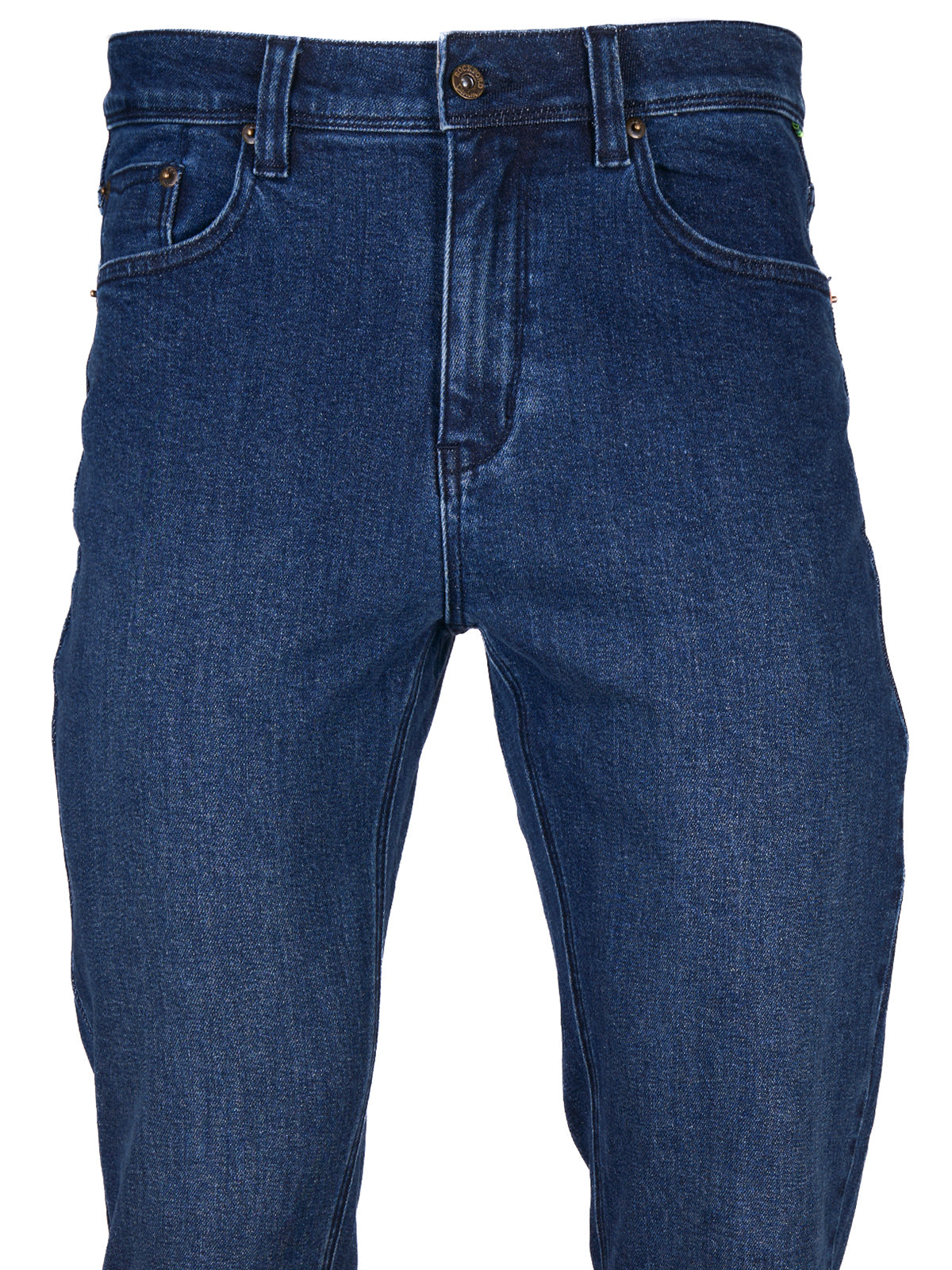 Jeans Algodón Orgánico Hombre Five Marino Rockford