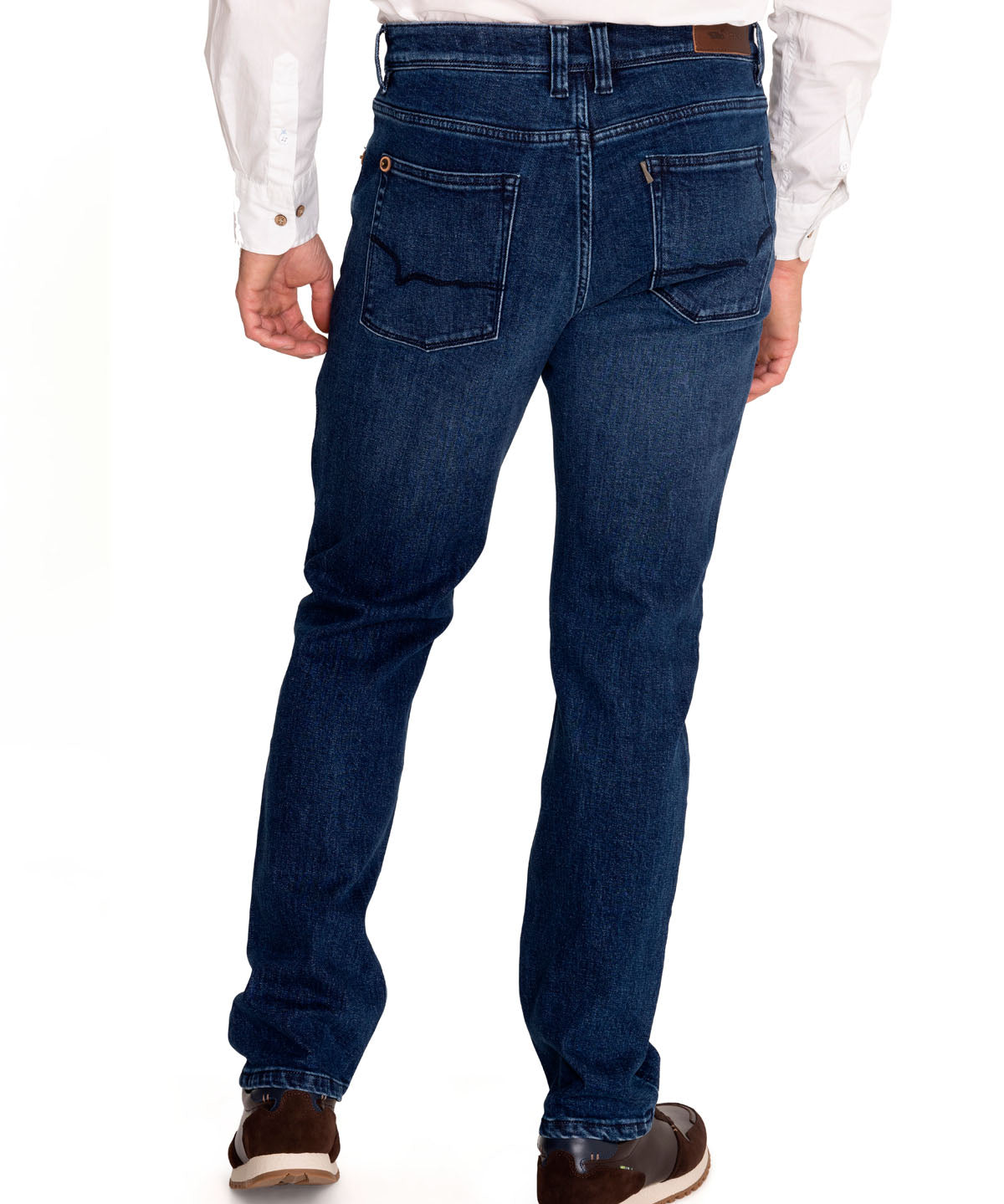 Jeans Algodón Orgánico Hombre Five Marino Rockford
