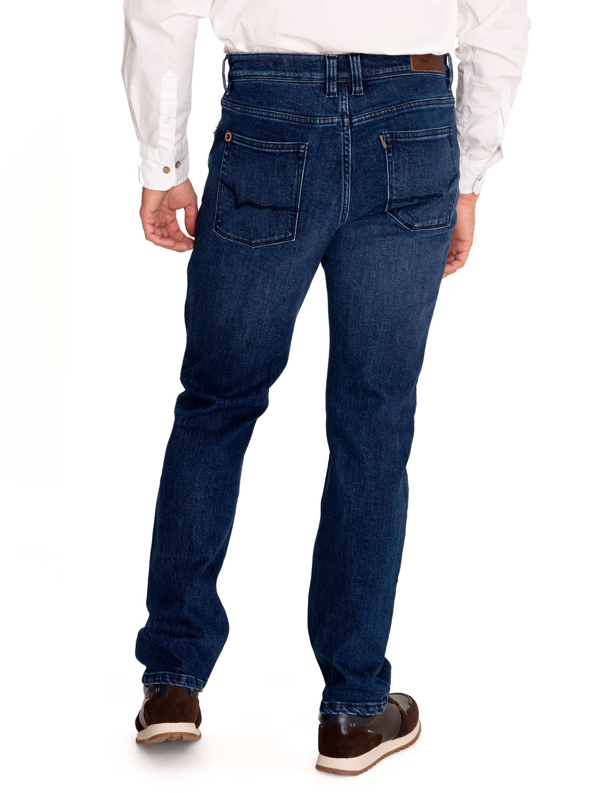 Jeans Algodón Orgánico Hombre Five Marino Rockford