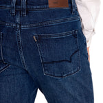 Jeans Algodón Orgánico Hombre Five Marino Rockford