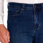 Jeans Algodón Orgánico Hombre Five Marino Rockford
