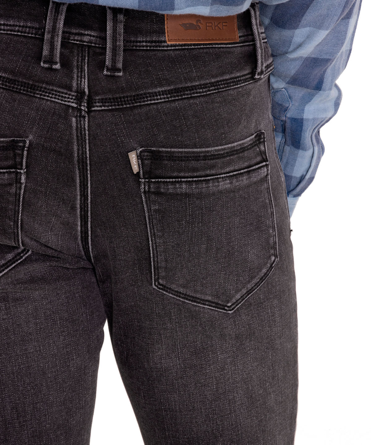 Jeans Algodón Orgánico Hombre Jack Gris Oscuro Rockford