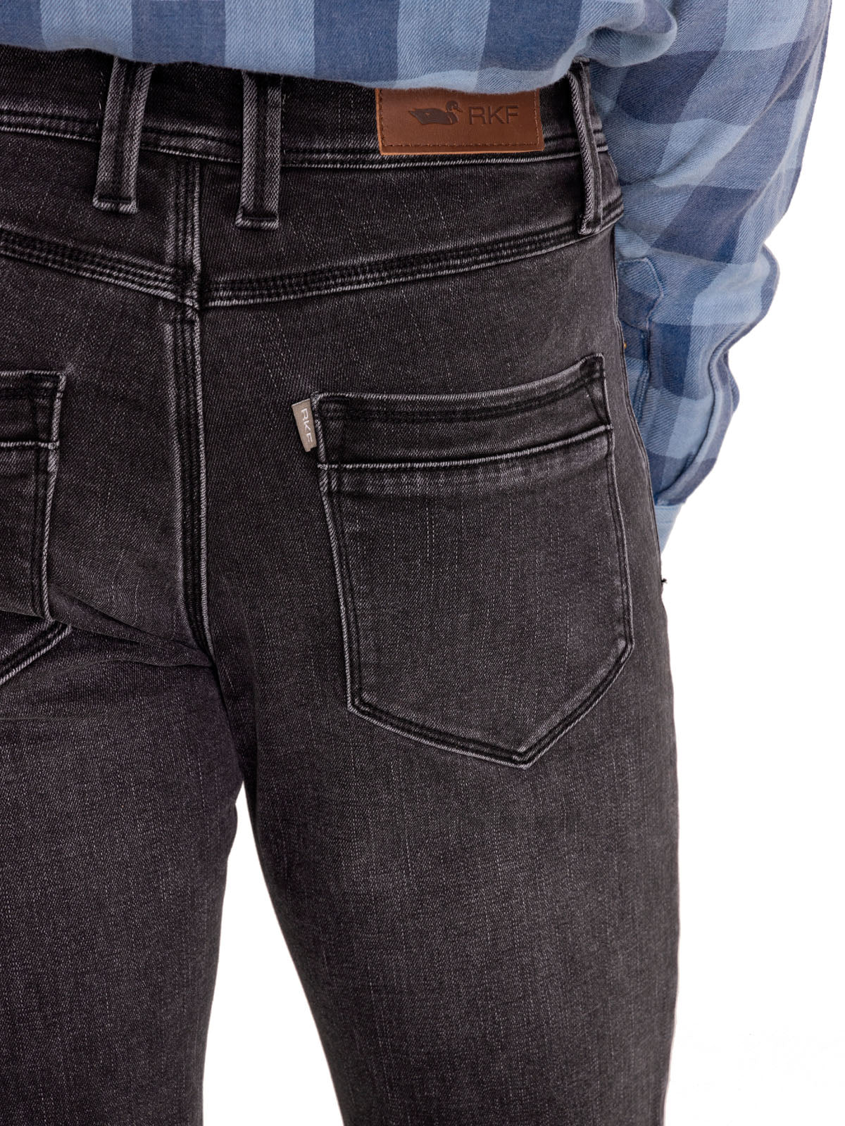Jeans Algodón Orgánico Hombre Jack Gris Oscuro Rockford