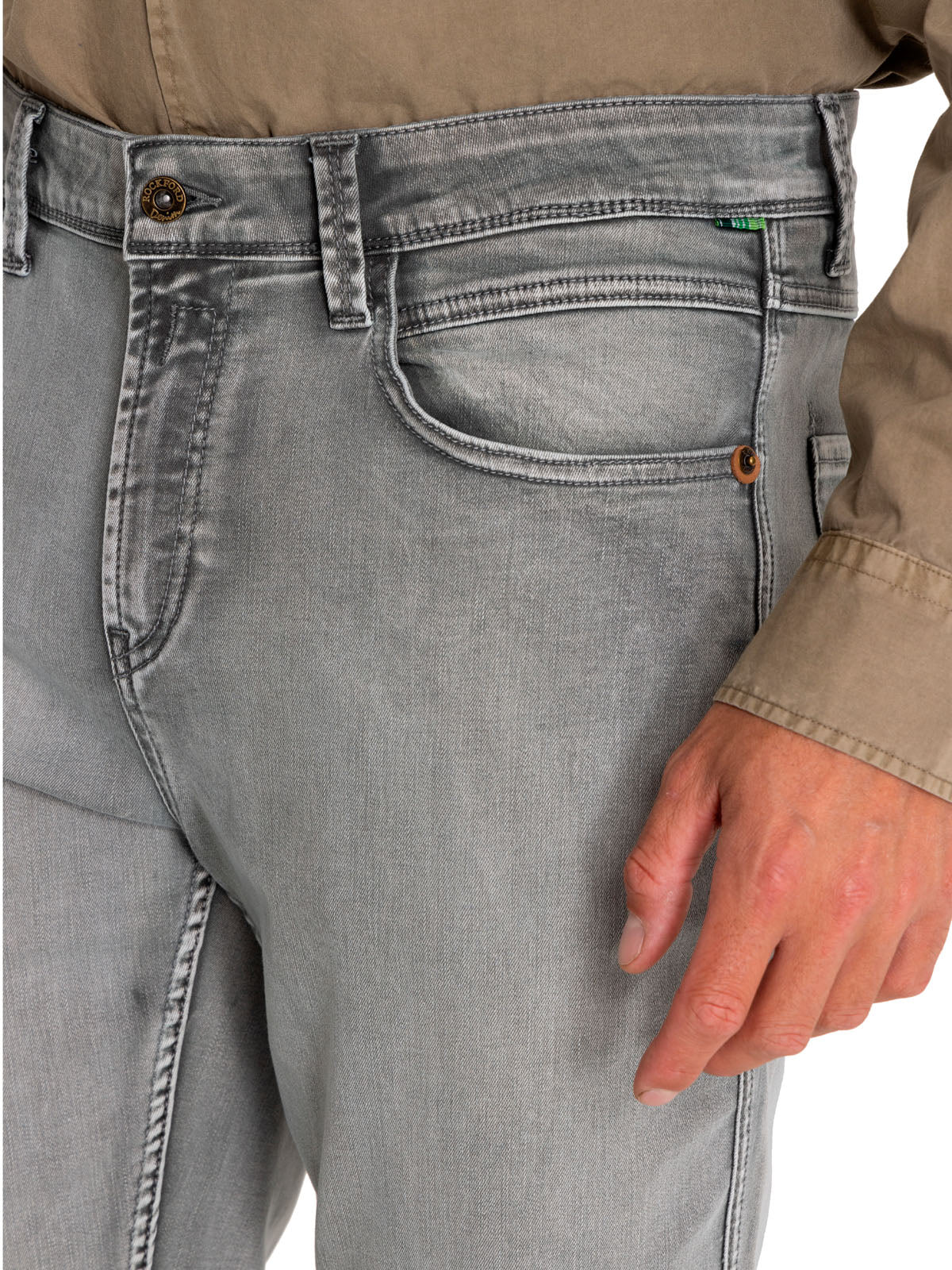 Jeans Natural Flex Hombre Baycolor Gris Rockford